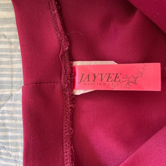 Raspberry Red Jayvee Circle/Skater Skirt (size unknown, probably fits XS-S) - Picture 2 of 7